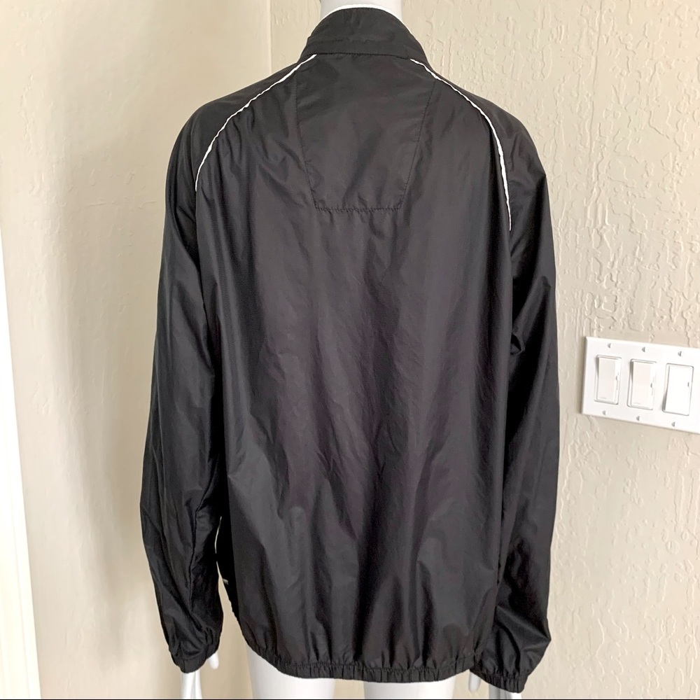 ADIDAS Golf Climaproof Windbreaker Jacket Lightweight Nylon Full Zip Black - Picture 11 of 16